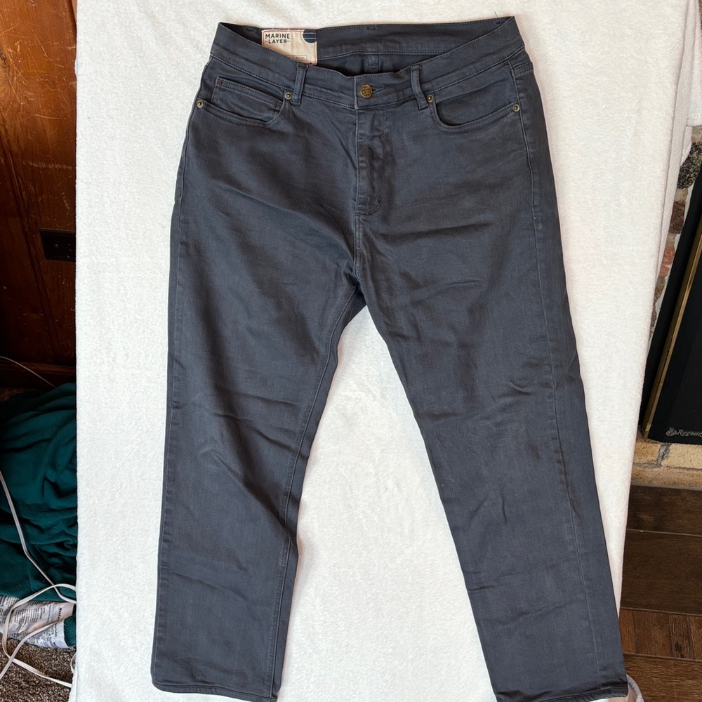 Marine Layer Dark Gray Men's Jeans
